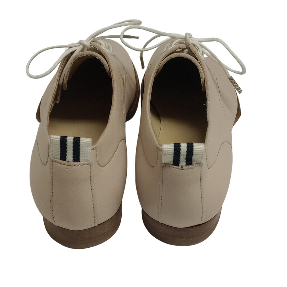 RAG & BONE "AUDREY" PINK LEATHER OXFORDS SHOES - Picture 5 of 12